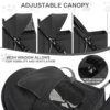 foldable-pet-stroller-with-weather-cover-details-3 adjustable-canopy-foldable-pet-stroller-with-weather-cove