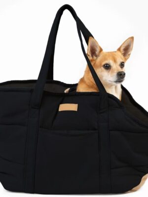 Plush Dog Purse Harness Shoulder Bag for Small Dogs Up to 15 lbs