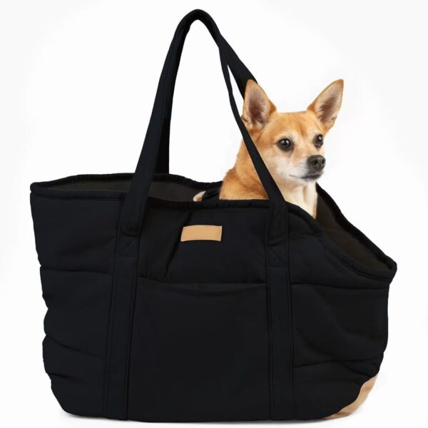 Plush Dog Purse Harness Shoulder Bag for Small Dogs Up to 15 lbs