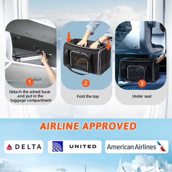 5dc71085d453ae32694f1b8e9a8ff46a Top Expandable Pet Carrier with Wheels for Small Cats and Dogs