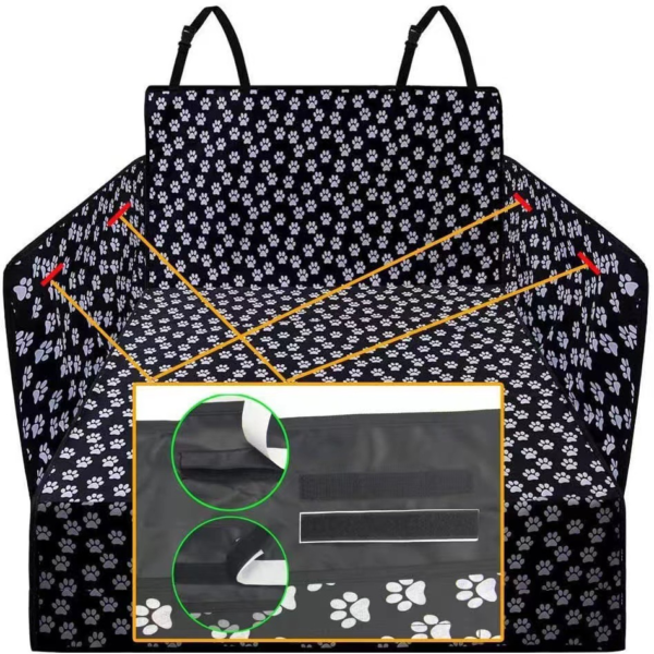 velcro-closure-details-on-trunk-cargo-liner-paw-prints