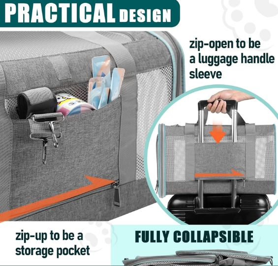 cat-carrier-20lbs-soft-sided-travel-details-2 zipper-closure-details-of-cat-carrier