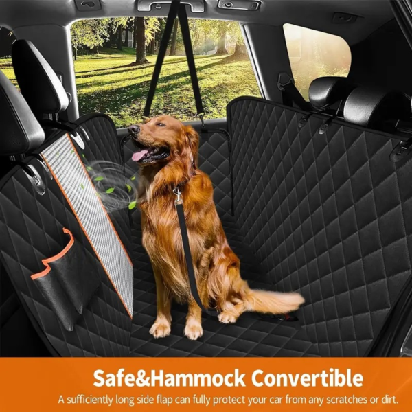 dog-car-seat-cover-with-mesh-window-details-2 breathable-mesh-dog-car-seat-cover