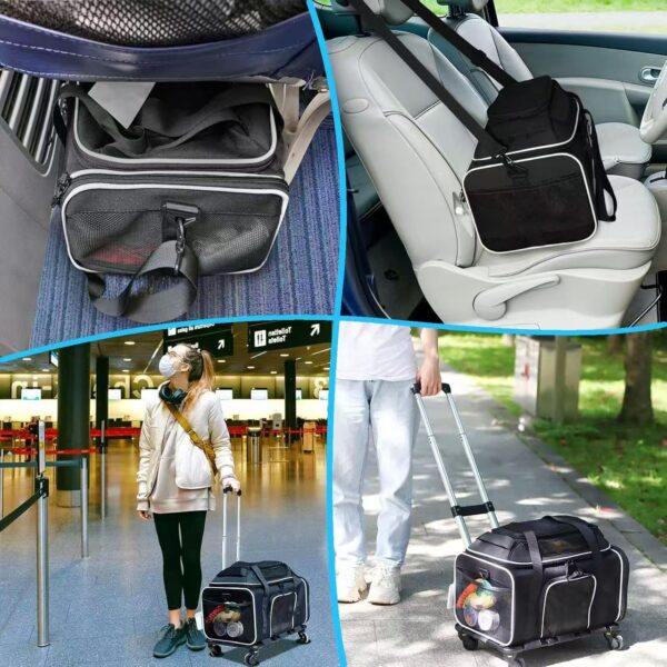 ff7ad65b13d9af7cba582017d226761f Top Expandable Pet Carrier with Wheels for Small Cats and Dogs
