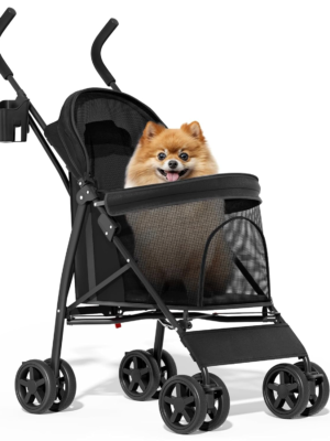 Foldable Pet Stroller for Small and Medium Pets