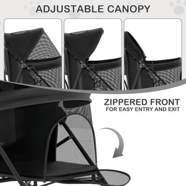 Foldable Pet Stroller for Small and Medium Pets